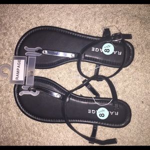 Black Rampage Sandals NWT