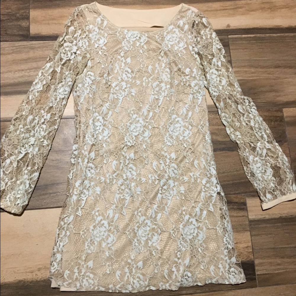 Cream Lace Dress