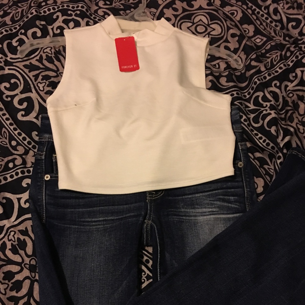 Off white new crop top