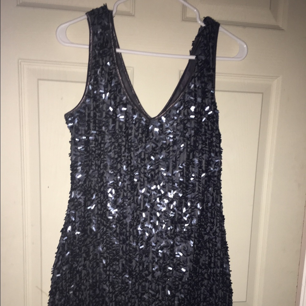 New sequent dark gray beautiful short dress!