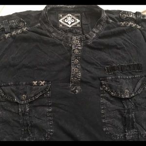 Mens Affliction Long Sleeve T-Shirt