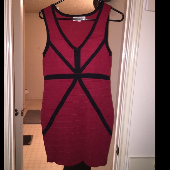 Red Bandage Club Dress - Picture 1 of 3