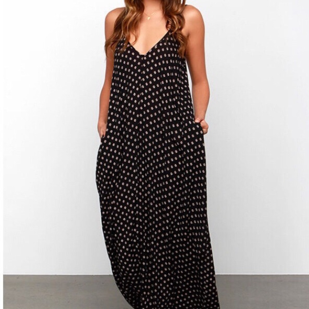 Polka dot maxi dress DRC157 - Picture 2 of 5