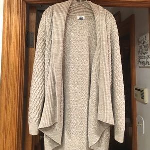 Cable knit cardigan
