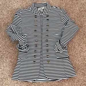 Ya Los Angeles black and white striped jacket