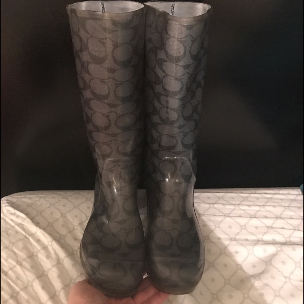 Coach rain boots