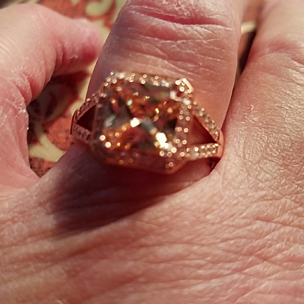 Gorgeous champagne and rose gold heavy plate