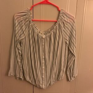 Used down the shoulder summer shirt