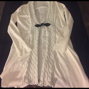 PRICE DROP - White long sleeve cardigan