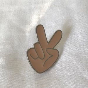 retro peace enamel signs