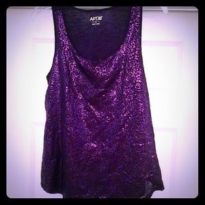NWOT glitter sequin tank