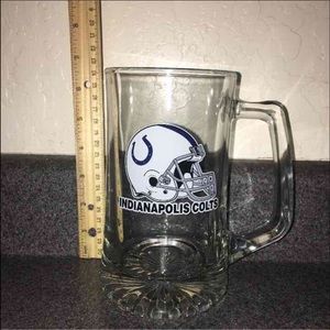 Indianapolis colts glass beer mug