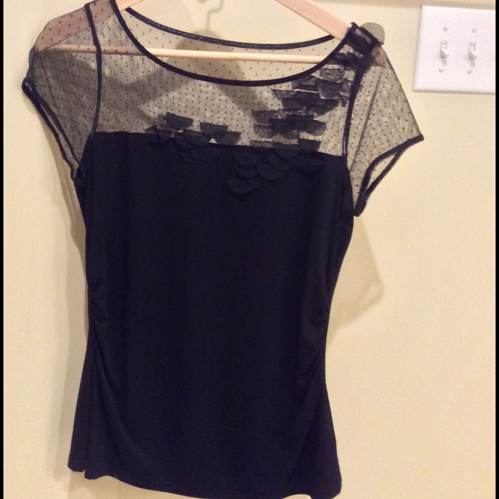 Gorgeous black top-Med, White House Black Market