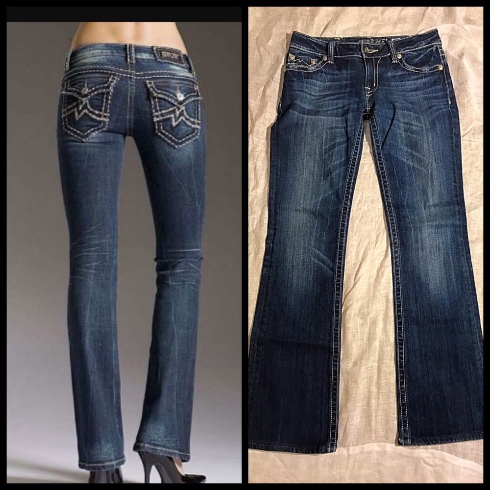 Miss Me Irene boot cut jean. Minimal wear. Size 29