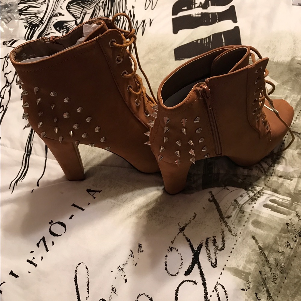 Studded booties