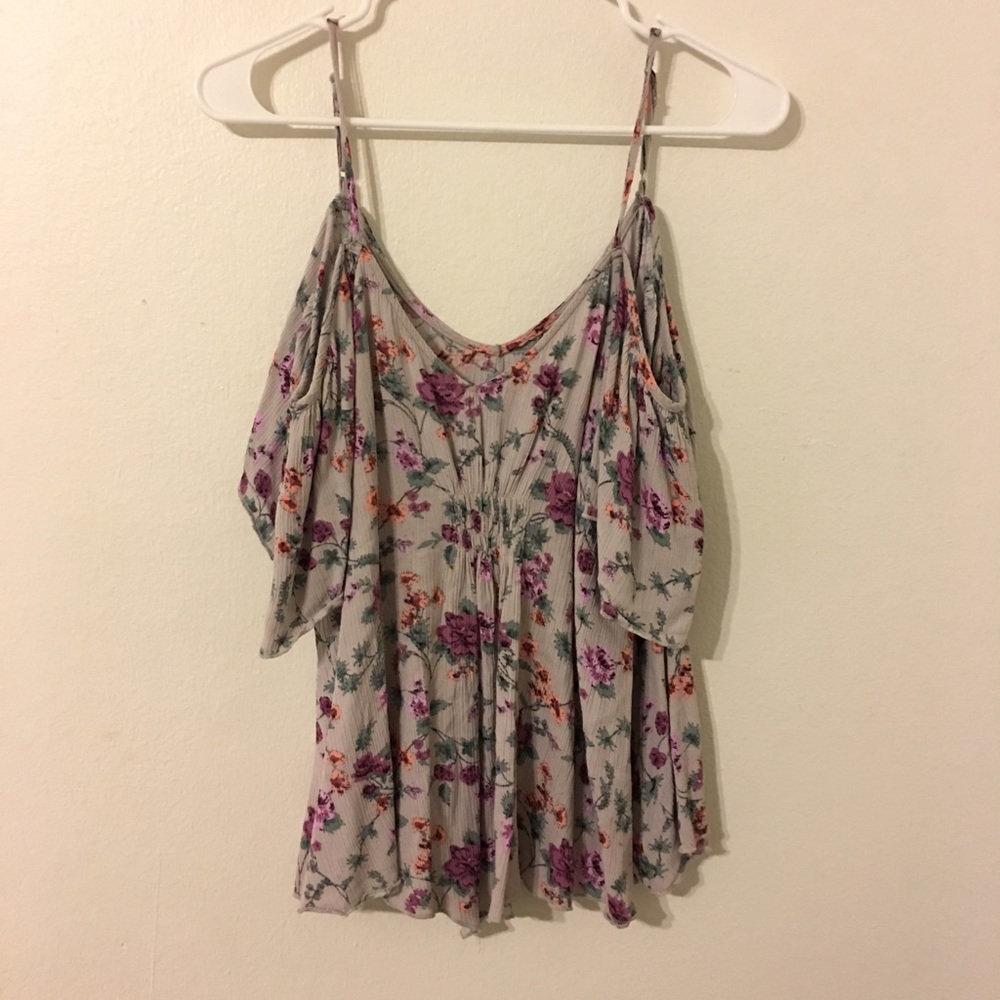 Off the shoulder floral top