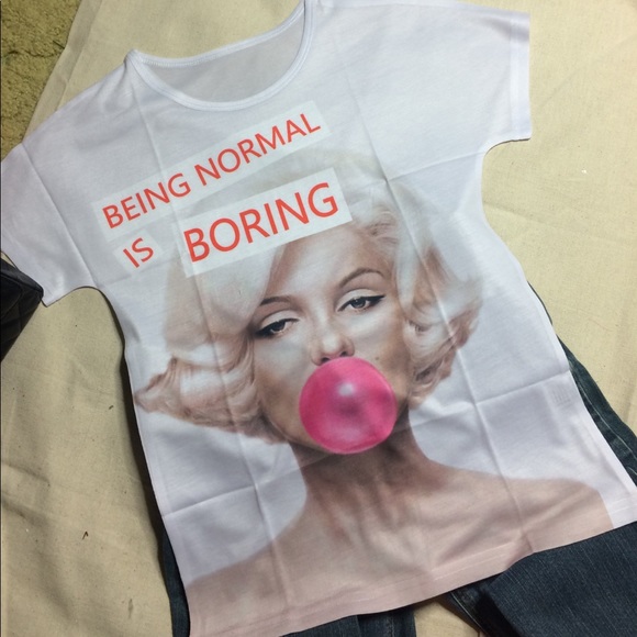 Andy Warhol ‘Being Normal is Boring' Tee - Picture 3 of 4