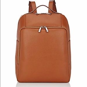 New Barneys New York Structured Leather Backpack