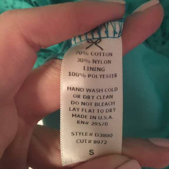 Foreign Exchange- Lace Seagreen Mini Dress Size SM - Picture 4 of 4