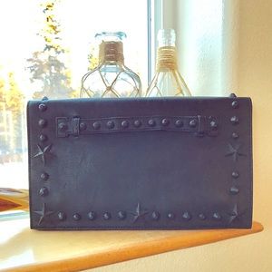 RARE - BETSEY JOHNSON stud and stars clutch