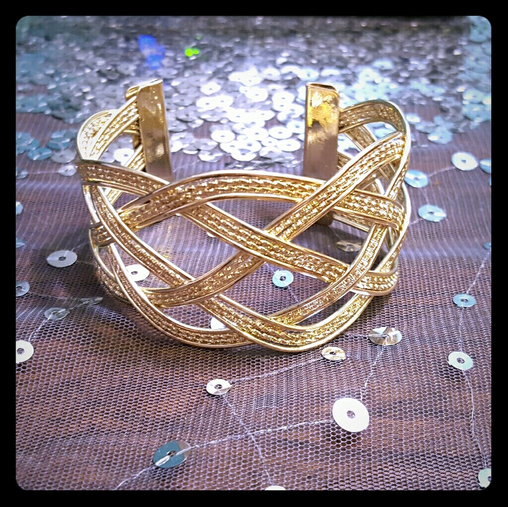 Intricate Gold Bangle
