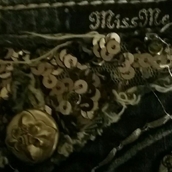Miss Me Sequence Embellished Boot Cut Jeans 27 - Picture 3 of 4