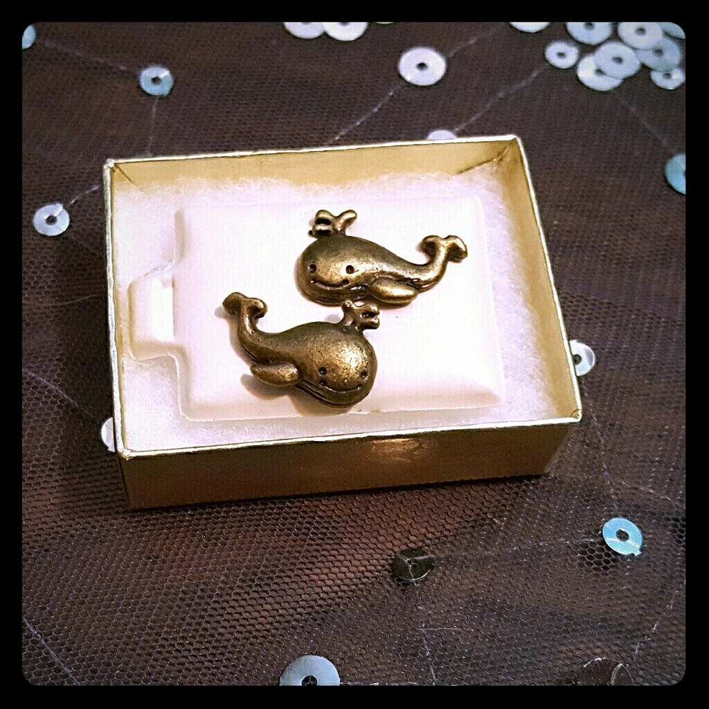 Cute Whale Earrings