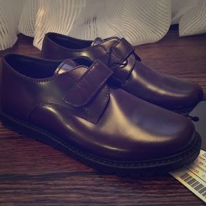 Boys Dolce & Gabbana burgundy loafers