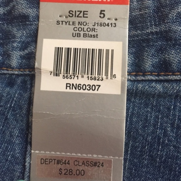 Denim High Waisted Shorts w/ Patch of Choice - Picture 5 of 5