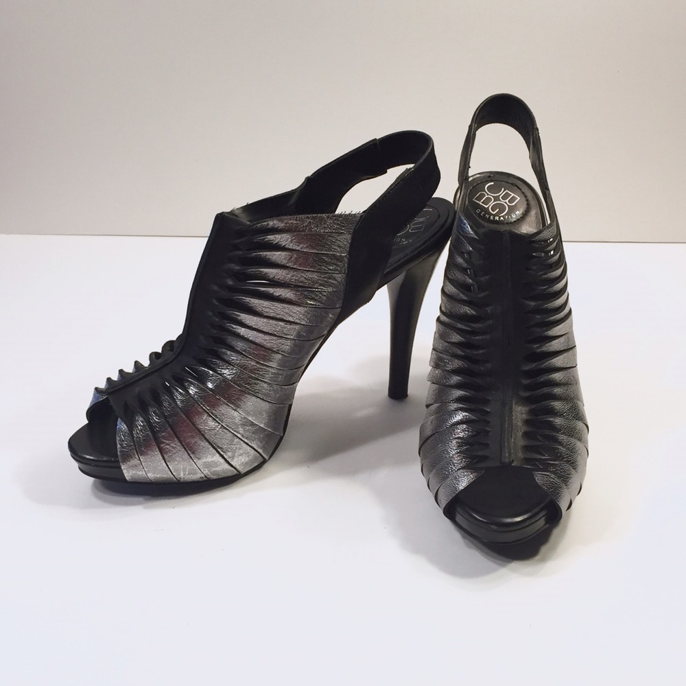 BCBGeneration Devon Silver/Black Sandals
