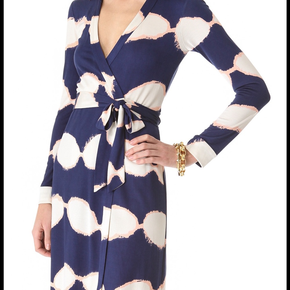 Dvf iconic wrap dress nwt !