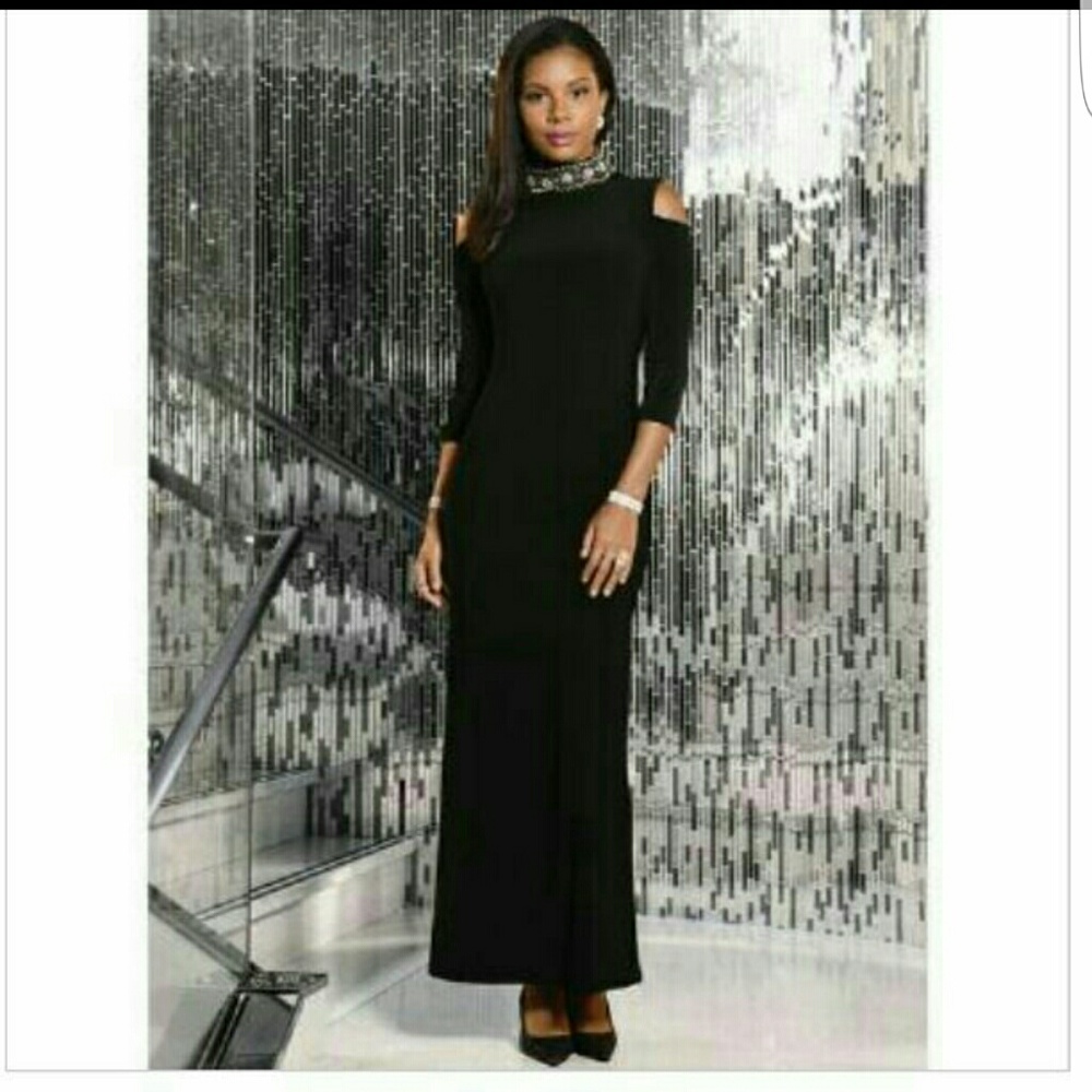 Navy blue sequins marina dress