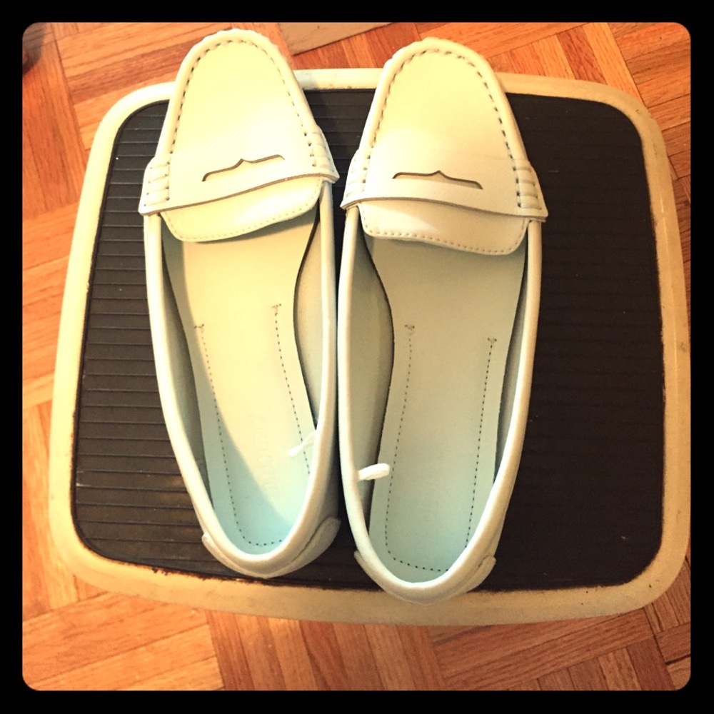 Light blue loafers