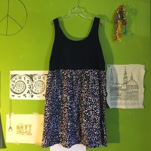 Floral Print Waisted Dress