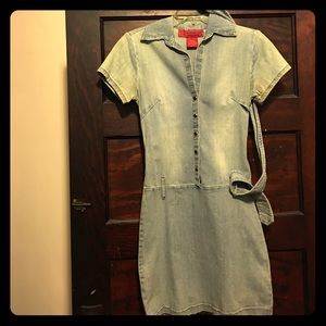 Over throw or dress , and jean dress