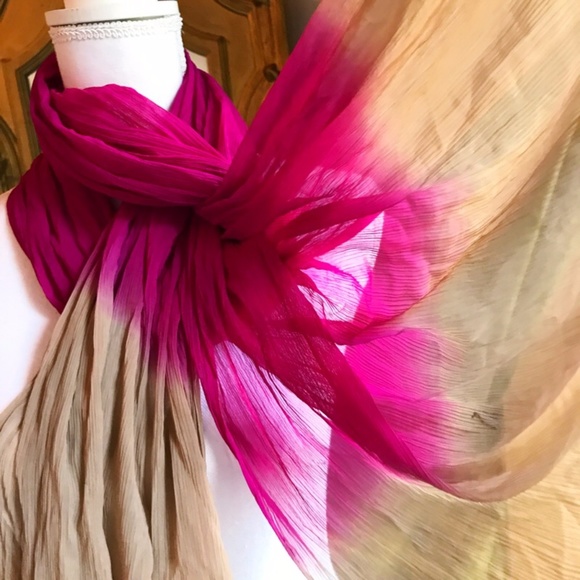 . 40%OFF{OMBRÉ 100% Silk} 3FT scarf - Picture 8 of 8