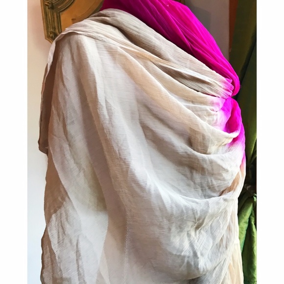 . 40%OFF{OMBRÉ 100% Silk} 3FT scarf - Picture 2 of 8