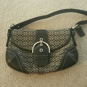 Small black coach bag