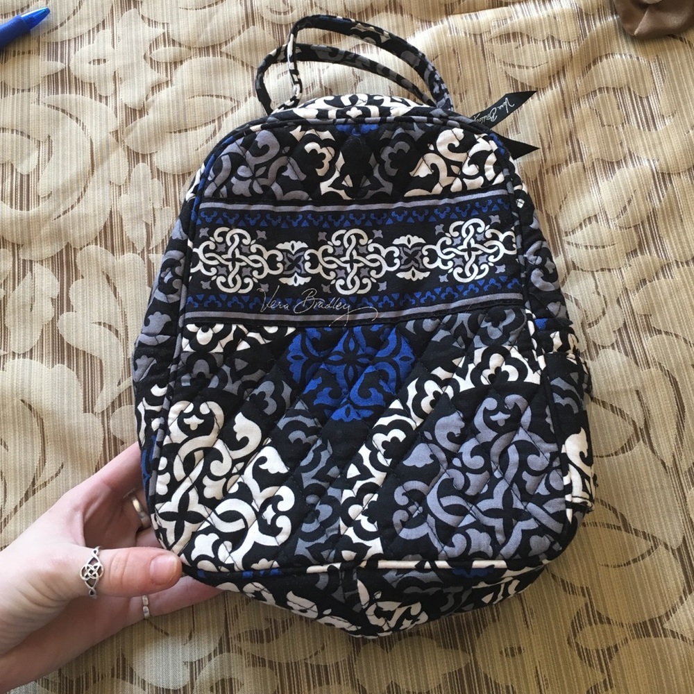 Cobalt blue Vera Bradley lunch bag