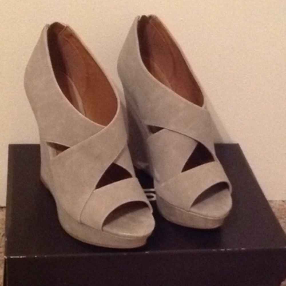 Taupish grey  wedges