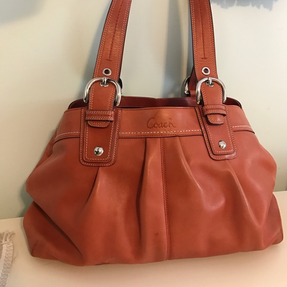 Burnt Orange Coach Bag