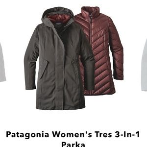 Patagonia 3 in 1 jacket forge Grey
