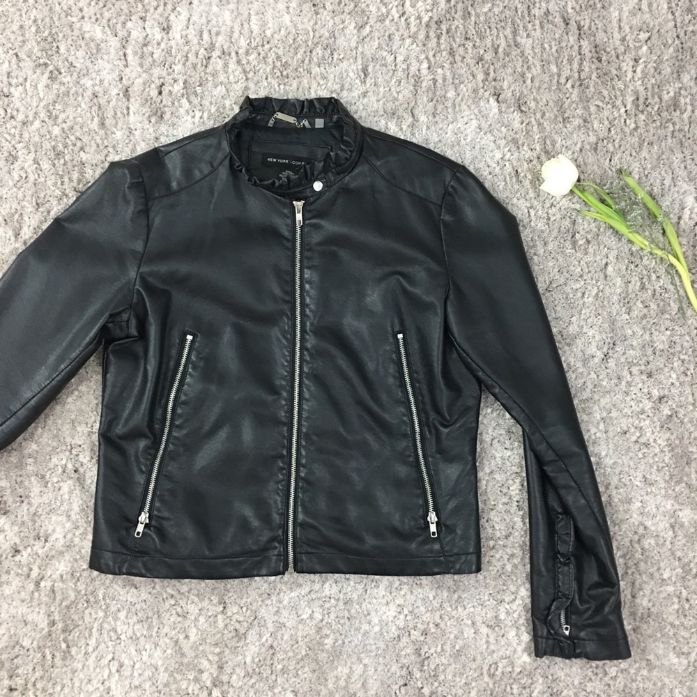 New York & Company faux leather jacket