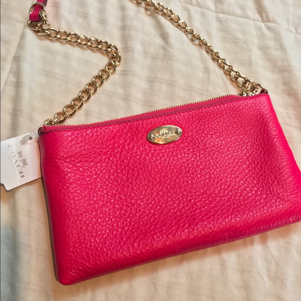 NWT💕Coach Pebbled Leather Quinn Crossbody