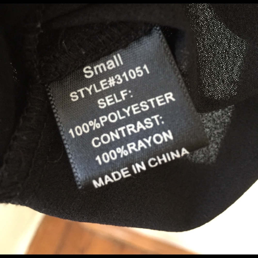 Bella Rose by Franscesca's black collar shirt. - Picture 5 of 6