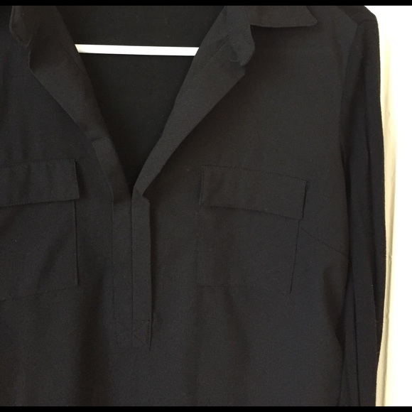 Bella Rose by Franscesca's black collar shirt. - Picture 3 of 6