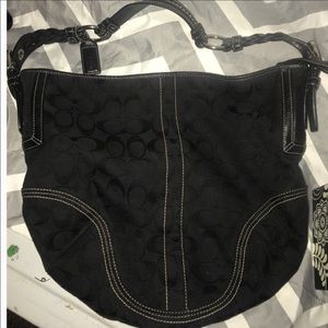 Authentic coach hobo bag