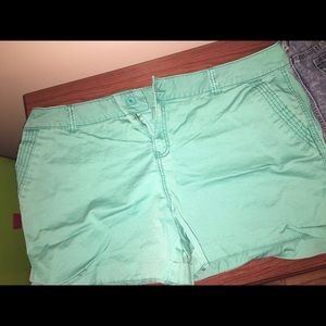 Maurice's teal shorts