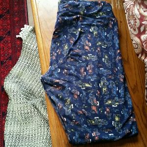 Lularoe Vintage Cars leggings- UNICORN