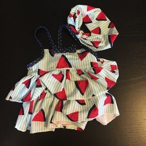 Watermelon swimsuit! 3-6m